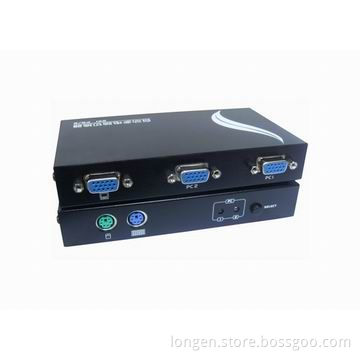 2-port PS2 KVM switch, metal case